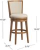 HH2 Home Tarryn Oak/Oatmeal Bar Stool-5