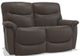La-Z-Boy® James Walnut Leather Power Reclining Loveseat-0
