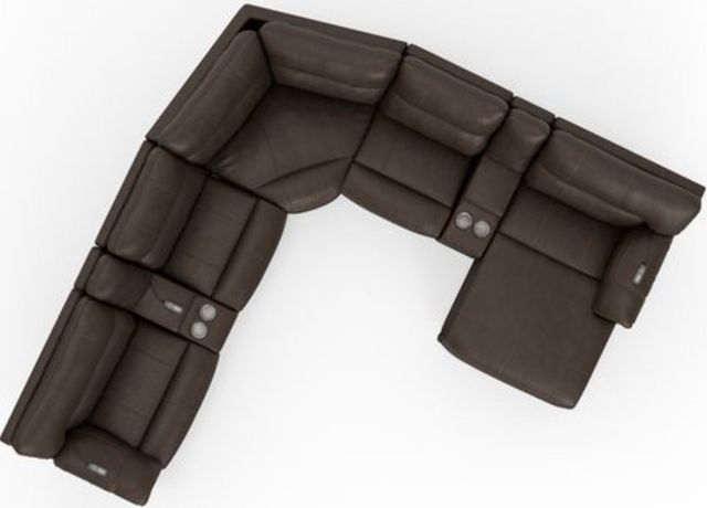 Catnapper® Maldini 4-Piece Coffee Power Reclining Sectional-3