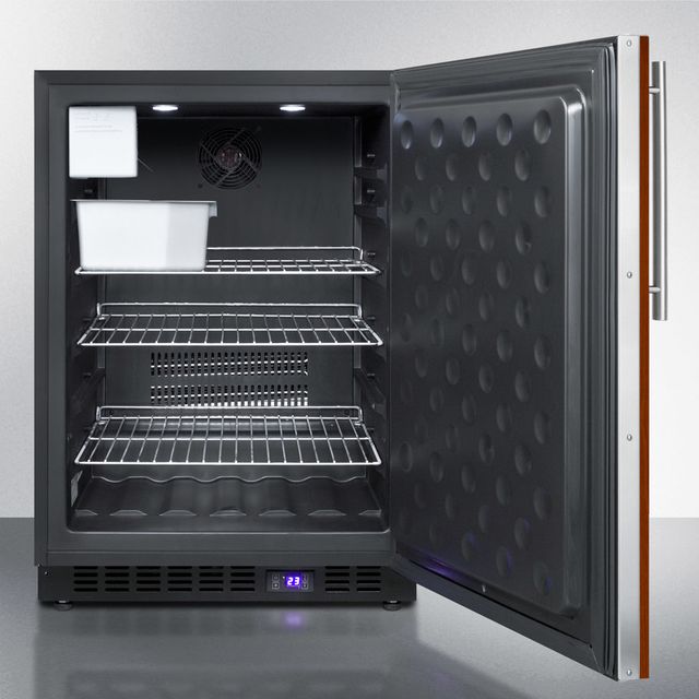 Summit® 24" 4.7 Cu. Ft. Panel Ready Outdoor Upright Freezer-2