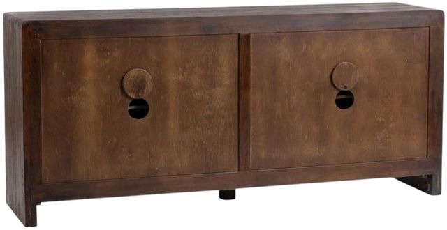 Classic Home Braxton Tundra Brown 4-Door Cabinet-4