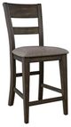 Liberty Furniture Double Bridge 6-Piece Dark Chestnut/Gray Gathering Table Set-3