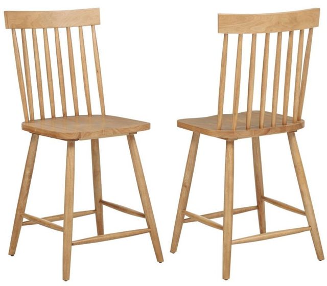 Coaster® Andrews 2-Piece Light Ash Counter Height Dining Side Chair Set-0