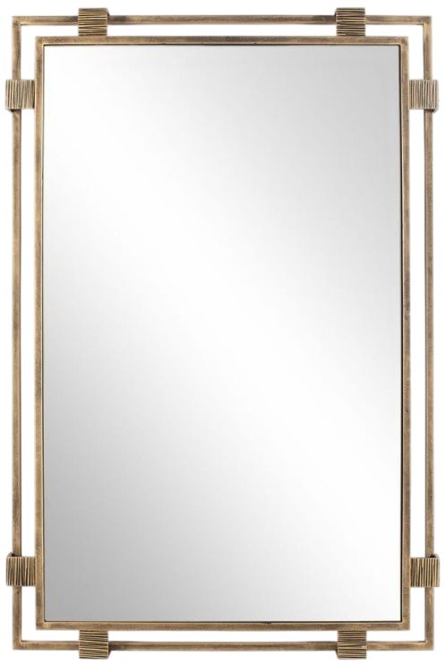 Uttermost® Elsher Antiqued Gold Mirror-0