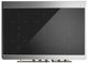 Ilve® Majestic III 40" Glossy Black Pro Style Induction Range with Triple Glass Door and Burnished Trim-3