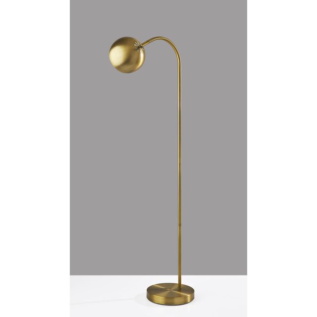 Adesso® Emerson Brushed Steel Floor Lamp-1