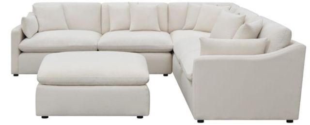 Coaster® Hobson 6-Piece Ivory Curved Sectional-1