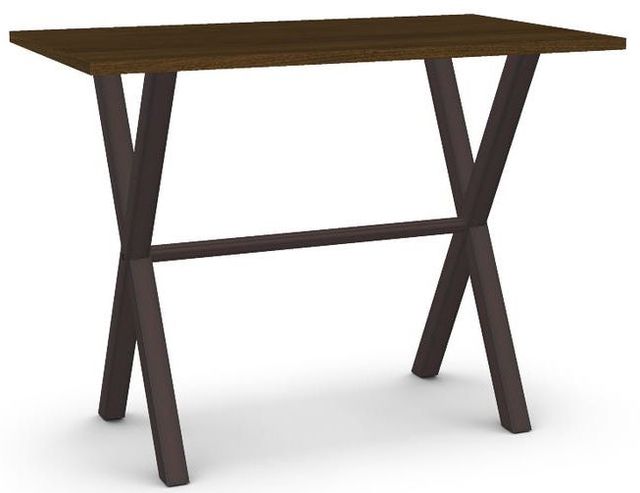 Amisco Customizable Alex Walnut Veneer Counter Height Table-0