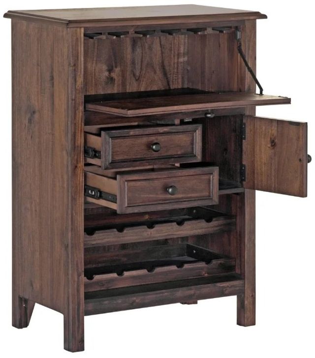 Bernards Brown Wine Cabinet-4