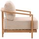 Dovetail Furniture Redford Natural/Sand Fabric/Teak Outdoor Sofa Chair-2