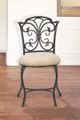 HH2 Home Sparta Beige/Black Gold Vanity Stool-2