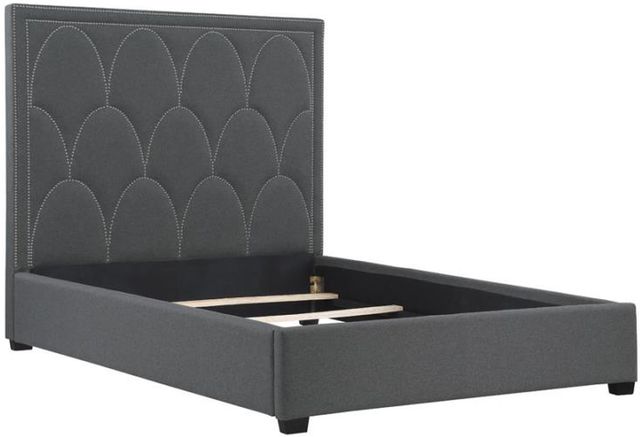 Coaster® Bowfield Charcoal Queen Upholstered Bed-1