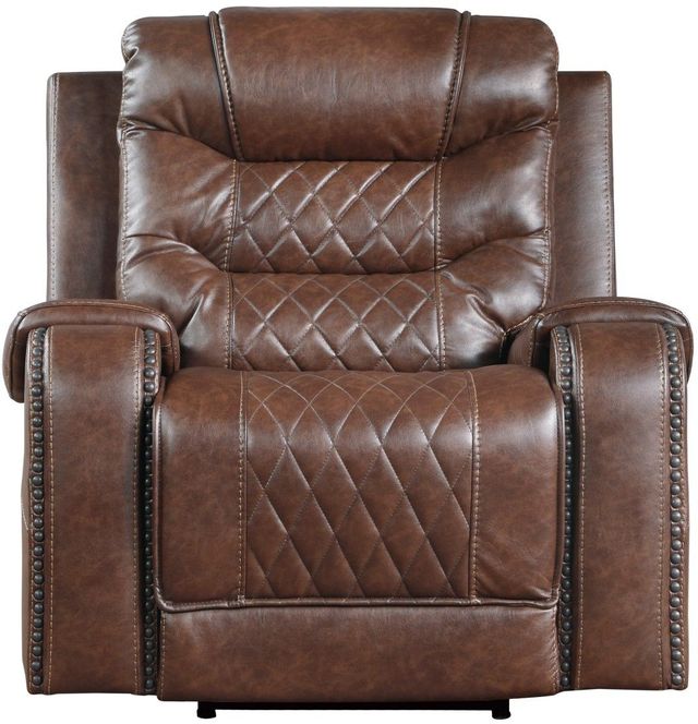 Mazin Furniture Putnam Brown Power Reclining Chair-2
