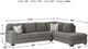 Benchcraft® Dalhart 2-Piece Charcoal Right-Arm Facing Sofa Sectional and Chaise-3