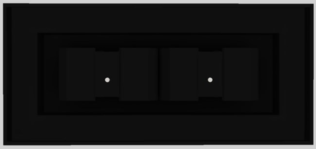 Vent-A-Hood® 66" Black Contemporary Island Range Hood-2