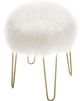TOV Furniture Zelda White Sheepskin Bench-2