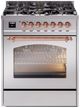 Ilve® Nostalgie II Series 30" Stainless Steel Pro Style Dual Fuel Range-0