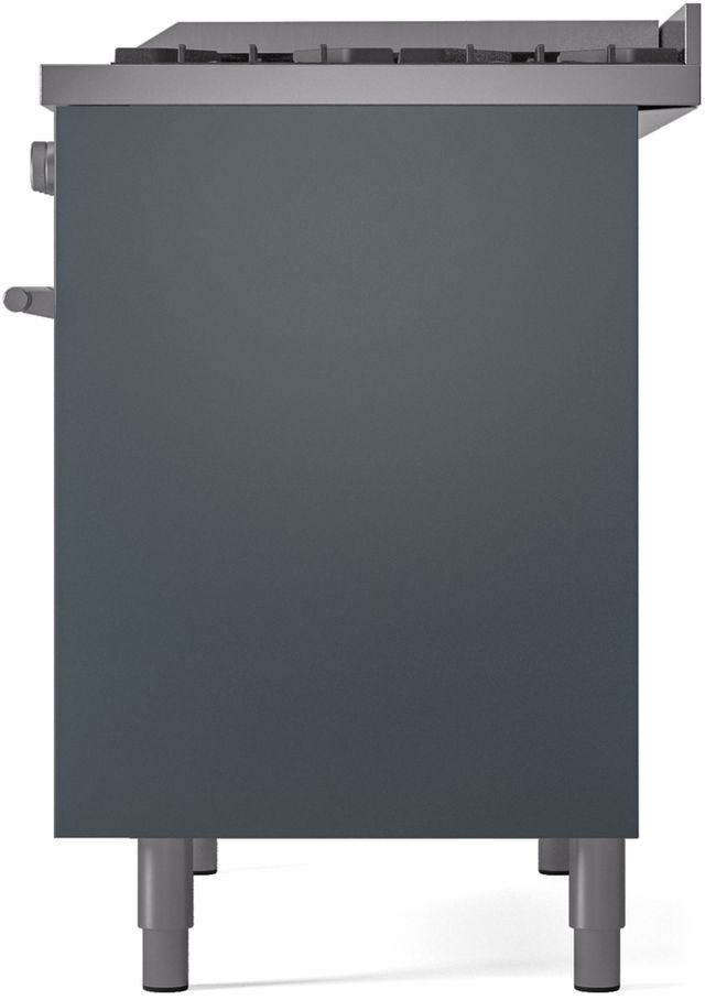 Ilve® Professional Plus II 40" Blue Grey Pro Style Dual Fuel Range-3