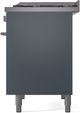 Ilve® Professional Plus II 40" Blue Grey Pro Style Dual Fuel Range-3