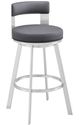 Armen Living Flynn Silver/Slate Grey 30'' Barstool-0