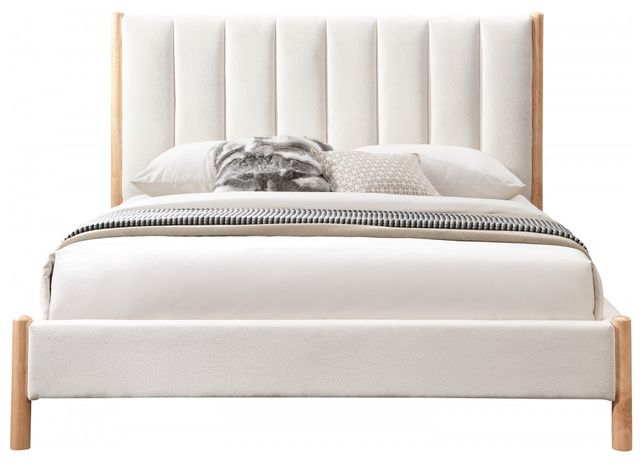 Meridian Furniture Kona Cream Full Upholstered Panel Bed-1