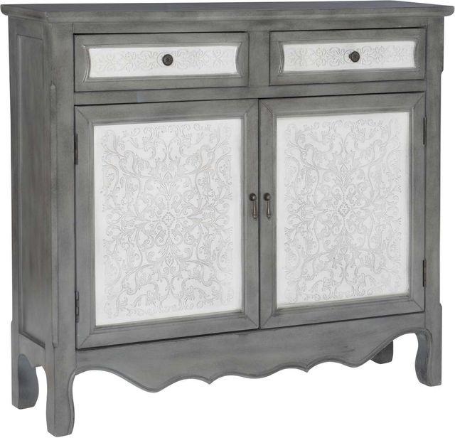 Powell® Antique Grey/White Console-0
