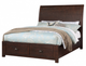 Winners Only® Union Dark Brown King Sleigh Bed-0