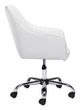 Zuo® Curator White Office Chair-1