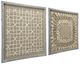 A & B Home Lucinda 2-Piece Beige/White Shadow Box Wall Decor Set-0