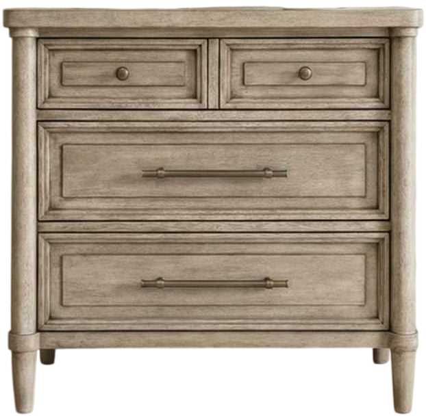 Liberty Furniture Rochelle Park Smokey Taupe Nightstand with Charging Station-0