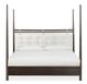 Modus Furniture Rockport Turtle Dove/Yin California King Upholstered Poster Bed-2