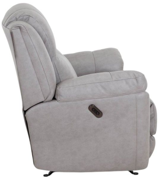Franklin™ Lancaster Limestone Light Gray Fabric Power Rocker Recliner-4