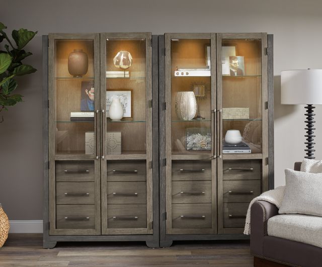 Pulaski™ Anderson Park Frontier Brown/Moose Trail China Cabinet with Storage Drawers-3