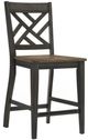 Intercon Harper Brushed Brown/Pecan Lattice Bar Stool-0