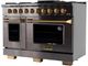Kucht Gemstone Professional KED Series 48" Titanium Stainless Steel Pro Style Dual Fuel Range-2