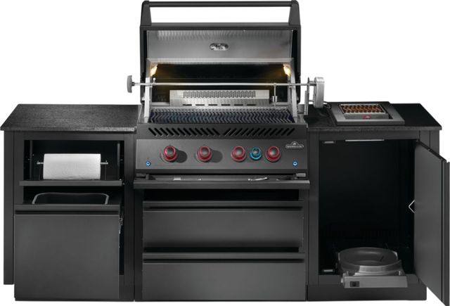 Napoleon OASIS™ 300 87" Matte Black Outdoor Kitchen Kit-3