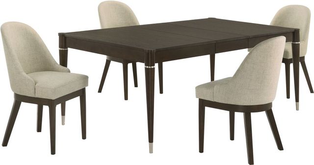 Coaster® Reseda 5-Piece Ash Brown Dining Table Set-0