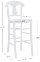 Linon Valley 2-Piece White Counter Stool Set-2