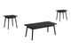 Monarch Specialties Inc. 3-Piece Black Table Set-0