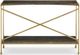 Currey & Company Flying Gold Stone Top Console Table with Gold Metal Frame-1