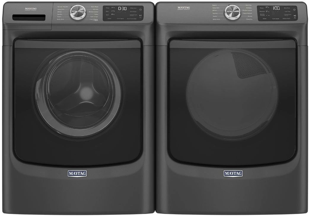 Maytag® Volcano Black Laundry Pair