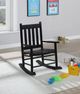 Coaster® Annie Slat Back Youth Black Rocking Chair-1