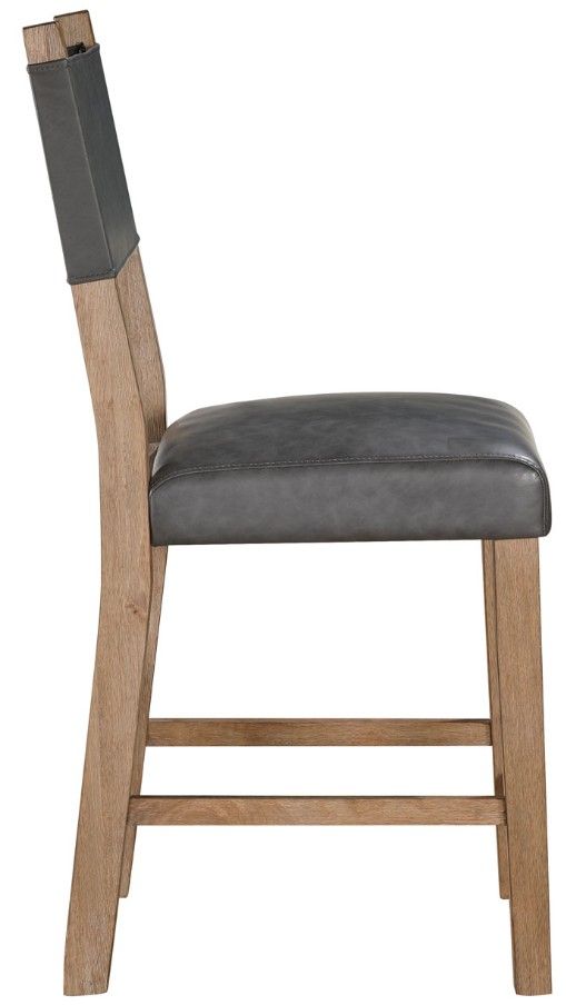 Steve Silver Co. Aubrey Driftwood/Gray Counter Stool-2