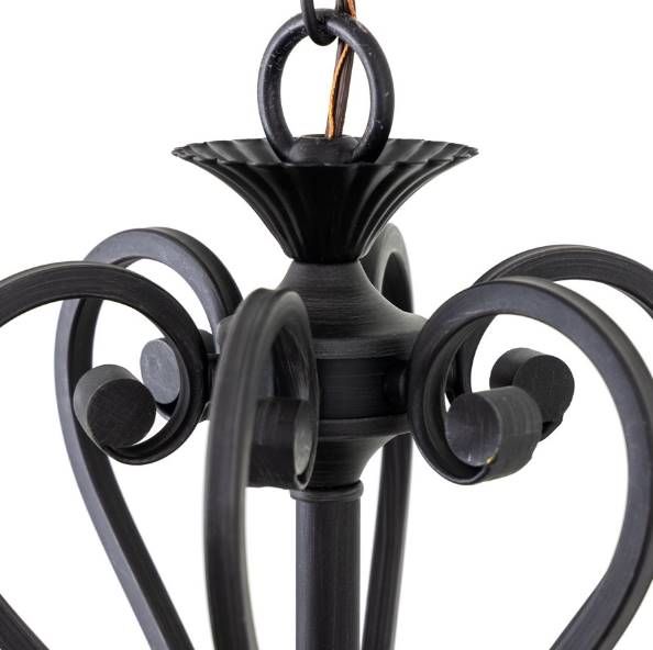 YHD Florence Sierra Slate Downward 6-Light Chandelier-3