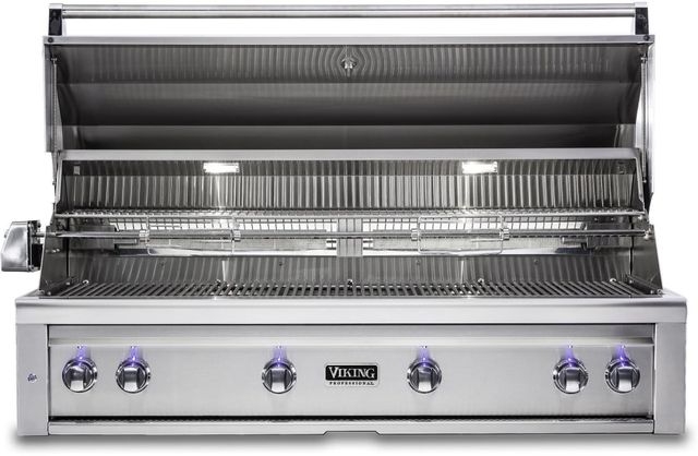 Viking® 5 Series 6-Burner Stainless Steel Built In Liquid Propane Gas Grill-1