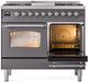 Ilve® Nostalgie II Series 40" Graphite Matte Pro Style Dual Fuel Range-3