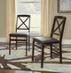 Linon Triena 2-Piece Merlot X Back Folding Chair-1