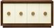Coast2Coast Home™ Shelburne Cream/Walnut Credenza-2