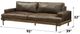 ACME Furniture Silchester Distress Chocolate/Oak Leather Sofa-2