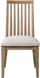 Intercon Landmark Beige/Weathered Oak Slat Back Dining Side Chair-2